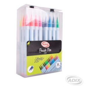 Set Brush Pen 24 Colores ADIX