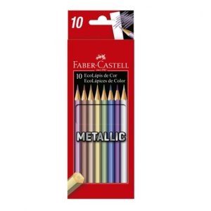 10 EcoLápices colores metálicos Faber-Castell