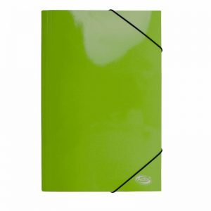Carpeta oficio cartón c/elástico verde Adix