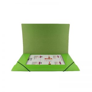 Carpeta oficio cartón c/elástico verde Adix