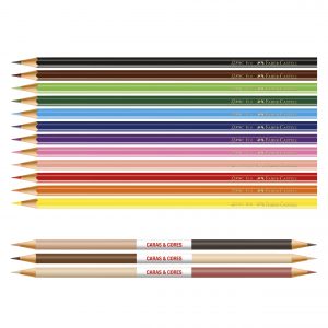 12 EcoLápices de color + 3 bicolor Caras y Colores Faber-Castell