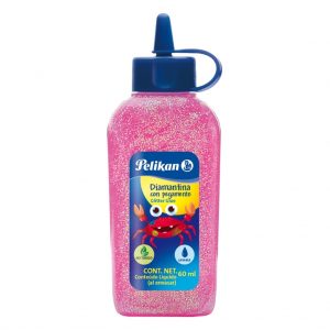 Adhesivo glitter glue 60ml rosa mexicano PELIKAN