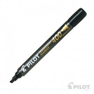 Marcador permanente biselado negro PILOT