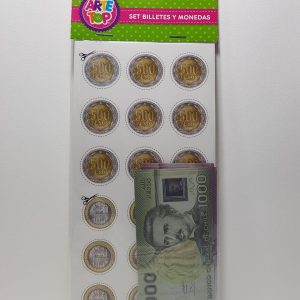 Set billetes y monedas Arte Top