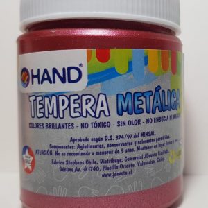 Témpera metálica 140 gr. rojo Hand