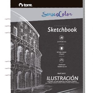 Sketchbook A4 Black Sense of Color TORRE