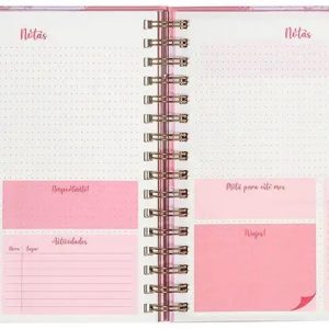 Planner 12 meses Rose Gold 164x214mm ARTEL
