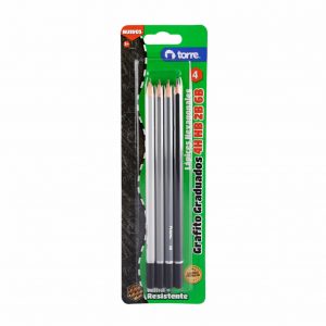 Set Lápices Grafito Graduados 4h-Hb-2b-6b TORRE
