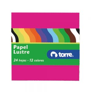 Fajo Papel Lustre 10x10cm 24 hjs TORRE
